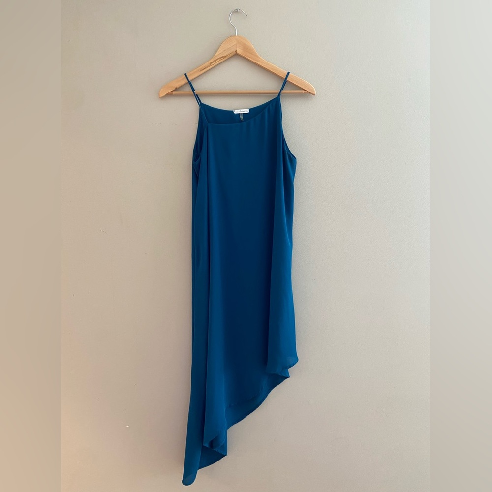 Asymmetrical spaghetti strap dress